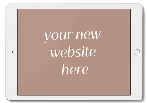your new website here on tablet